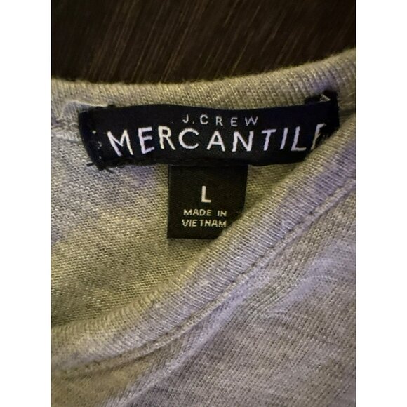 J.Crew Mercantile Gray Sleeveless Layered Look Hem Tank Top Size Large - Picture 4 of 7